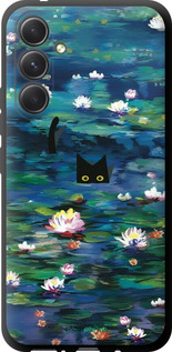 TPU чехол с изображением водяных лилий и кошек для Samsung Galaxy A54 A546E - 6257b-2935 изображение 