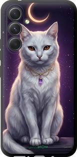 TPU чехол Mystic White Cat Gothic Dark Purple Gold для Samsung Galaxy A54 A546E - 6805b-2935 изображение 