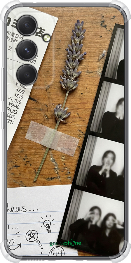 Силіконовий протиударний с посиленими кутами чехол Aesthetic Scrapbook Collage для Samsung Galaxy A54 A546E - 6773sp-2935 изображение 