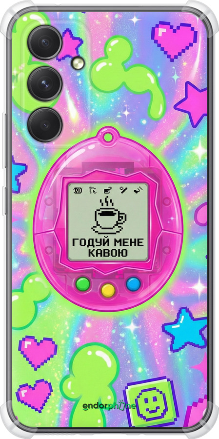 Силикон с усиленными углами чехол Y2K Aesthetic Retro Pet: Годуй мене кавою для Samsung Galaxy A54 A546E - 6784sp-2935 изображение 