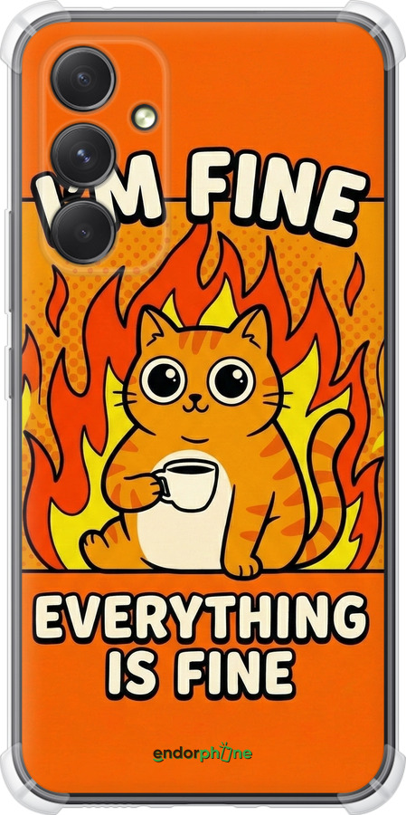 Силикон с усиленными углами чехол Funny Cat для Samsung Galaxy A54 A546E - 6786sp-2935 изображение 