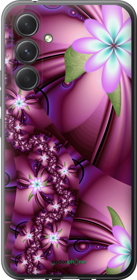 

Силіконовий чохол "Квіткова мозаїка" для Samsung Galaxy A54 A546E, Рожевий