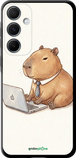 TPU чехол Funny Capybara CEO Working для Samsung Galaxy A55 - 6777b-3617 изображение 
