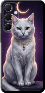 TPU чехол Mystic White Cat Gothic Dark Purple Gold для Samsung Galaxy A55 - 6805b-3617 изображение 