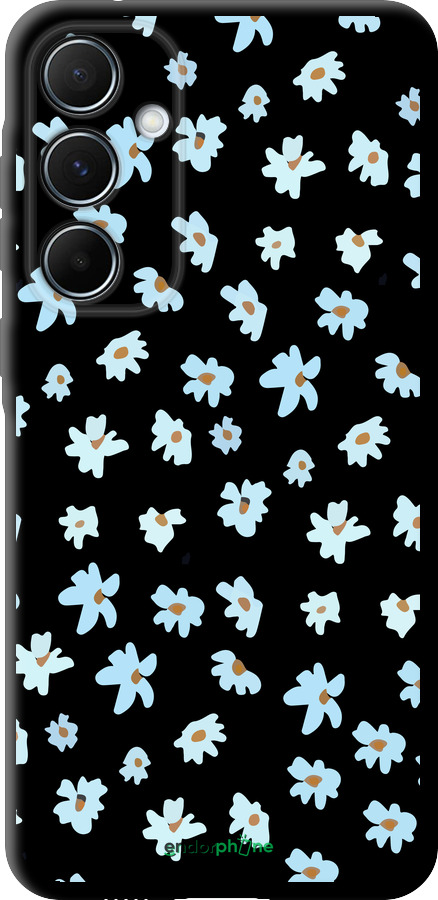 

TPU schwarz Hülle Blumen" für Samsung Galaxy A55", Gelb