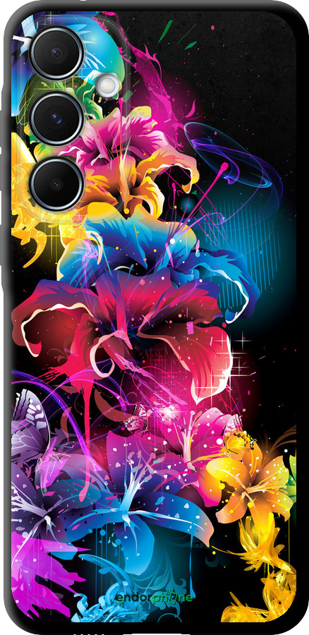 TPU чехол Абстрактные цветы для Samsung Galaxy A55 - 511b-3617 изображение 