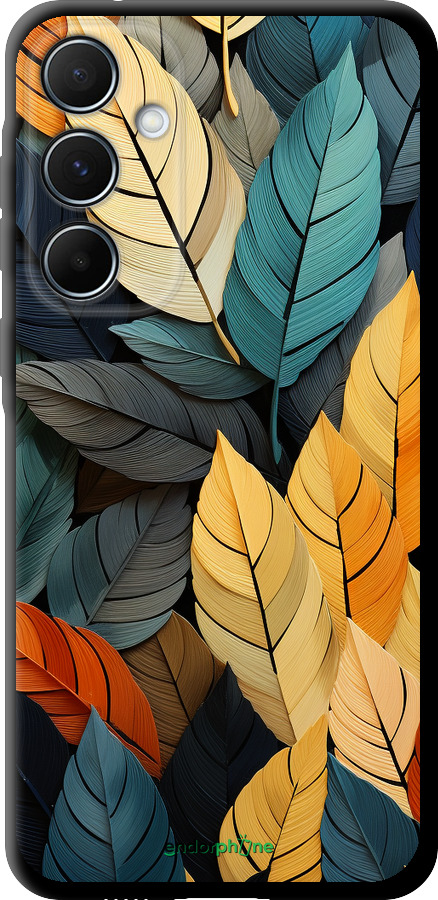 TPU чехол Кольорове листя для Samsung Galaxy A55 - 5644b-3617 изображение 