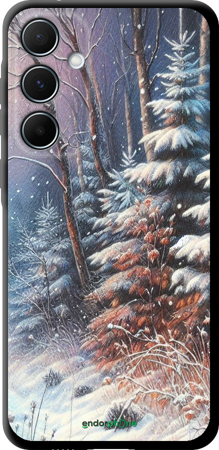 TPU чехол Зимний пейзаж для Samsung Galaxy A55 - 5814b-3617 изображение 