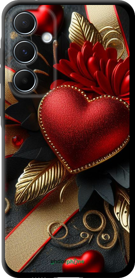 TPU чехол Сердечки v2 для Samsung Galaxy A55 - 5832b-3617 изображение 