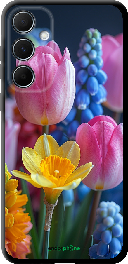 TPU чехол Весенние цветы для Samsung Galaxy A55 - 6058b-3617 изображение 