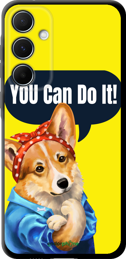 TPU чехол чехол с корги You Can Do It для Samsung Galaxy A55 - 6184b-3617 изображение 