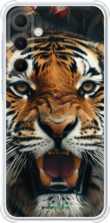Силикон с усиленными углами чехол Тигровое величие для Samsung Galaxy A55 - 6080sp-3617 изображение 