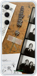 Силикон с усиленными углами чехол Aesthetic Scrapbook Collage для Samsung Galaxy A55 - 6773sp-3617 изображение 