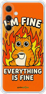 Силіконовий протиударний с посиленими кутами чехол Funny Cat для Samsung Galaxy A55 - 6786sp-3617 изображение 