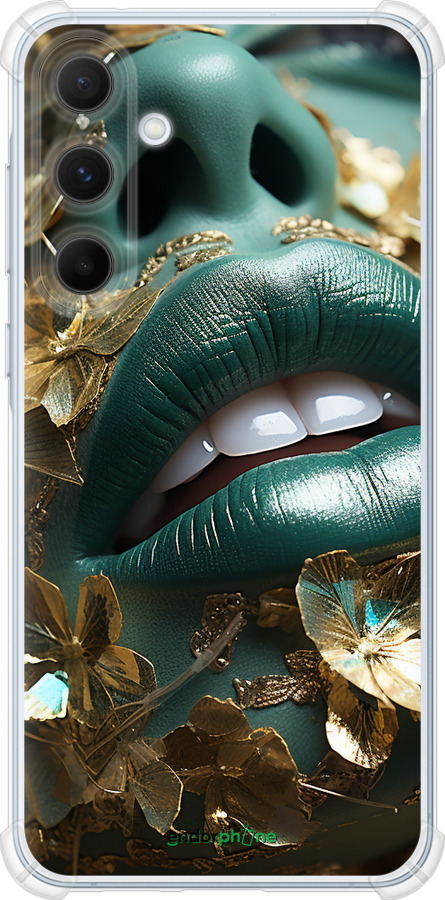 Силикон с усиленными углами чехол Губы 2 для Samsung Galaxy A55 - 5667sp-3617 изображение 