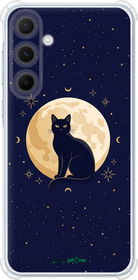 Силіконовий протиударний с посиленими кутами чехол Cute Cat Celestial/Witchy для Samsung Galaxy A55 - 6787sp-3617 изображение 