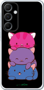 Силиконовый чехол Милые кошки для Samsung Galaxy A55 - 6518u-3617 изображение 