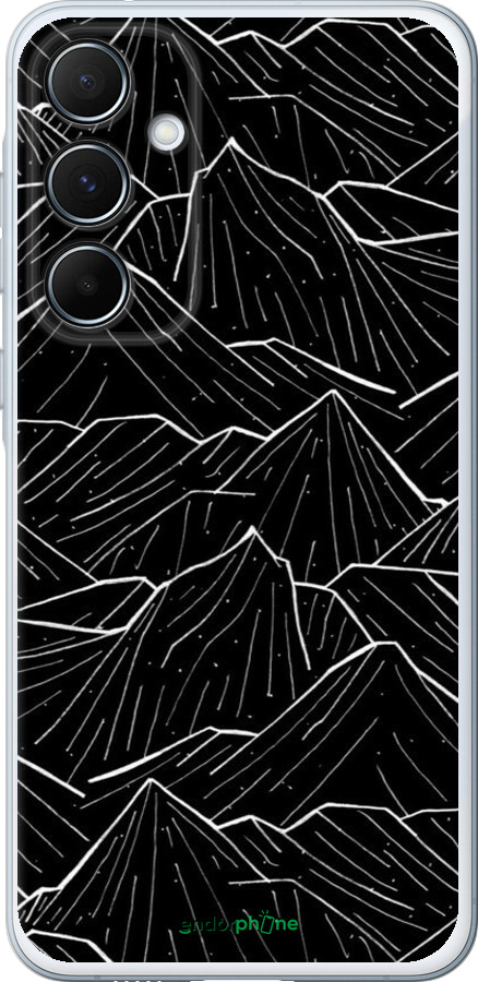 Силіконовий чехол Із зображенням Темних гір для Samsung Galaxy A55 - 6489u-3617 изображение 