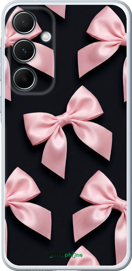 Силиконовый чехол Coquette Ribbons Dark Coquette для Samsung Galaxy A55 - 6767u-3617 изображение 