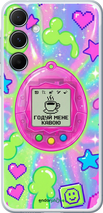 Силиконовый чехол Y2K Aesthetic Retro Pet: Годуй мене кавою для Samsung Galaxy A55 - 6784u-3617 изображение 