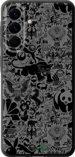 TPU чехол Чёрно-серый стикер бомбинг для Samsung Galaxy A56 - 2432b-3882 изображение 