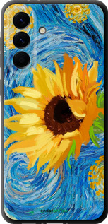 TPU чехол Цветы желто-голубые для Samsung Galaxy A56 - 5308b-3882 изображение 