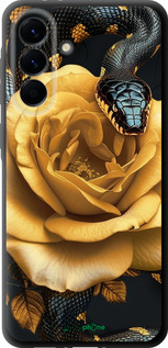 TPU чехол Black snake and golden rose для Samsung Galaxy A56 - 6068b-3882 изображение 