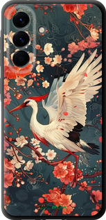 TPU чехол Сакура и аист для Samsung Galaxy A56 - 6108b-3882 изображение 