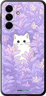 TPU чехол Котик в цветах для Samsung Galaxy A56 - 6390b-3882 изображение 