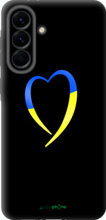 TPU чехол Жёлто-голубое сердце для Samsung Galaxy A56 - 885b-3882 изображение 