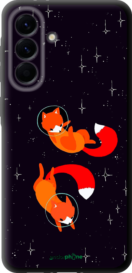 TPU чехол Лисички в космосі для Samsung Galaxy A56 - 4519b-3882 изображение 