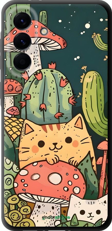TPU чехол Коты грибы для Samsung Galaxy A56 - 6321b-3882 изображение 