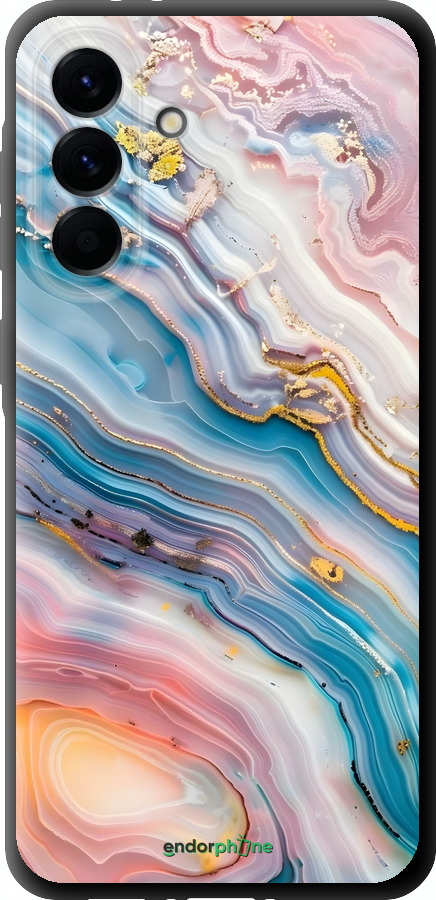 TPU чехол Мрамор красивый для Samsung Galaxy A56 - 6376b-3882 изображение 