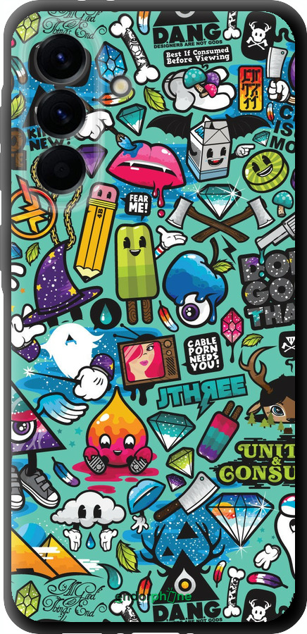 TPU чехол Стікер бомбінг 1 для Samsung Galaxy A56 - 693b-3882 изображение 