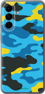Силіконовий чехол Жовто-блакитний камуфляж для Samsung Galaxy A56 - 1084u-3882 изображение 