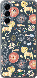 Силиконовый чехол Котята v4 для Samsung Galaxy A56 - 1224u-3882 изображение 