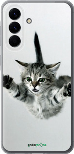 Силиконовый чехол Летящий котёнок для Samsung Galaxy A56 - 2322u-3882 изображение 
