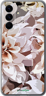 Силиконовый чехол пионы акварелью для Samsung Galaxy A56 - 4376u-3882 изображение 