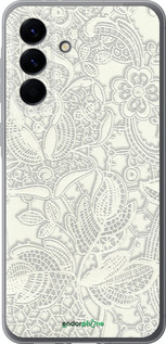 Силиконовый чехол Белое кружево для Samsung Galaxy A56 - 4383u-3882 изображение 