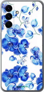 Силиконовый чехол Голубые орхидеи для Samsung Galaxy A56 - 4406u-3882 изображение 