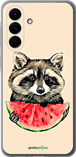 Силіконовий чехол Єнотик з кавуном для Samsung Galaxy A56 - 4605u-3882 изображение 