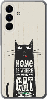 Силиконовый чехол Кот для Samsung Galaxy A56 - 4671u-3882 изображение 