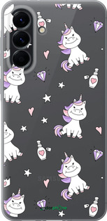 Силиконовый чехол Единорожка v2 для Samsung Galaxy A56 - 4703u-3882 изображение 
