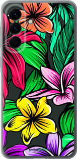 Силиконовый чехол Тропические цветы 1 для Samsung Galaxy A56 - 4753u-3882 изображение 