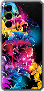 Силиконовый чехол Абстрактные цветы для Samsung Galaxy A56 - 511u-3882 изображение 