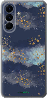 Силиконовый чехол Ночь золотые звезды для Samsung Galaxy A56 - 5421u-3882 изображение 