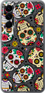 Силиконовый чехол Черепа для Samsung Galaxy A56 - 5471u-3882 изображение 