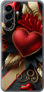 Силиконовый чехол Сердечки v2 для Samsung Galaxy A56 - 5832u-3882 изображение 