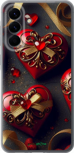 Силіконовий чехол Сердечки v4 для Samsung Galaxy A56 - 5834u-3882 изображение 