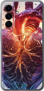 Силиконовый чехол Crystal Heart для Samsung Galaxy A56 - 6070u-3882 изображение 